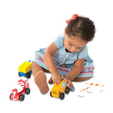 Classic Wooden Toy Construction Vehicle Set E3