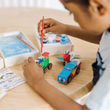 Createed by Me!™ Vehicle Craft Kit 3-Pack: Plane, Train, Race Car L3