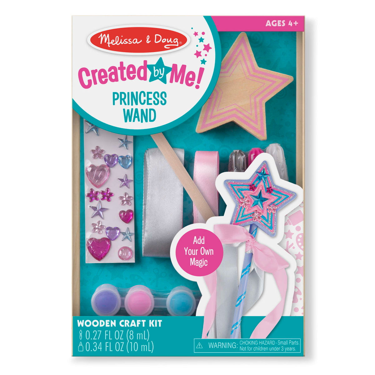 Decorate-Your-Own Wooden Princess Wand Z6