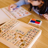 Deluxe Wooden Stamp Set - ABCs 123s L2