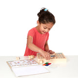 Deluxe Wooden Stamp Set - ABCs 123s L2