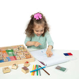 Deluxe Wooden Stamp Set - Animals V4