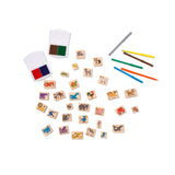 Deluxe Wooden Stamp Set - Animals V4
