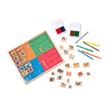 Deluxe Wooden Stamp Set - Animals V4