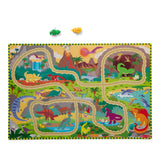 Dinosaur Adventure Tracks Floor Puzzle – 48 Pieces + 2 Wind-Up Dinosaurs R4