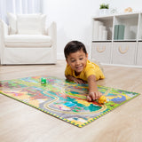 Dinosaur Adventure Tracks Floor Puzzle – 48 Pieces + 2 Wind-Up Dinosaurs R4