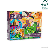 Dinosaur Dawn Floor Puzzle - 24 Pieces S5