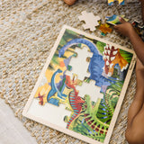 Dinosaur Wooden Jigsaw Puzzle - 24 Pieces A4