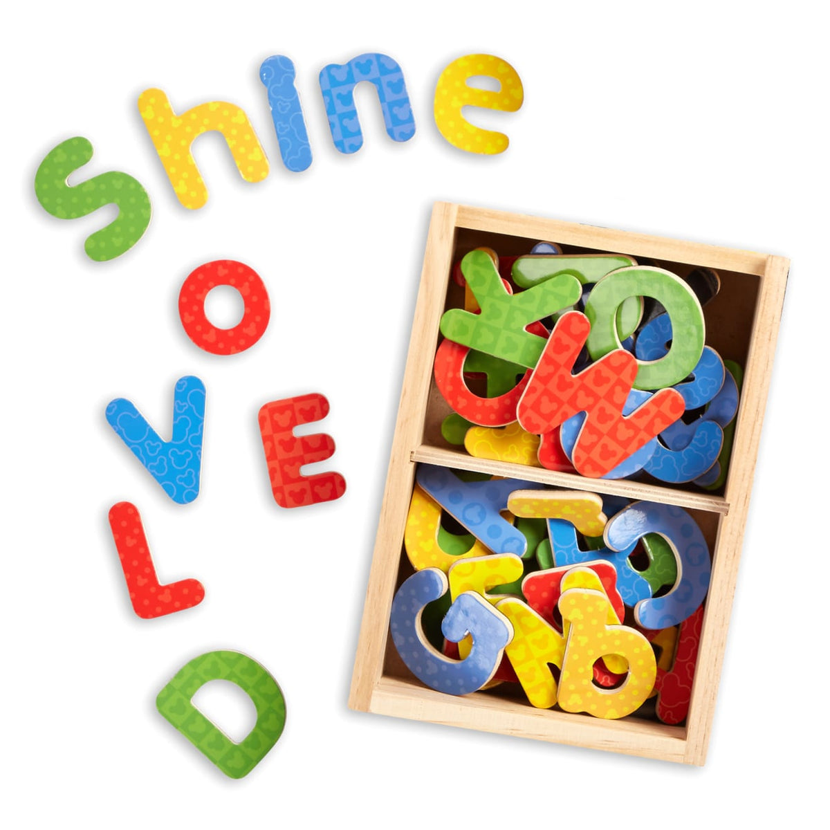 Disney Mickey & Friends Wooden Alphabet Magnets M1