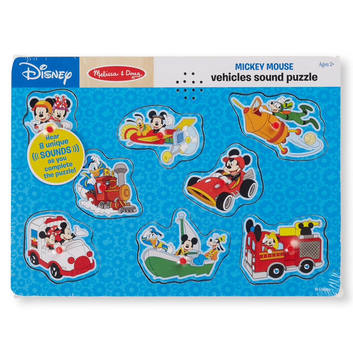 Disney Mickey Mouse & Friends Vehicles Sound Puzzle - 8 Pieces R8