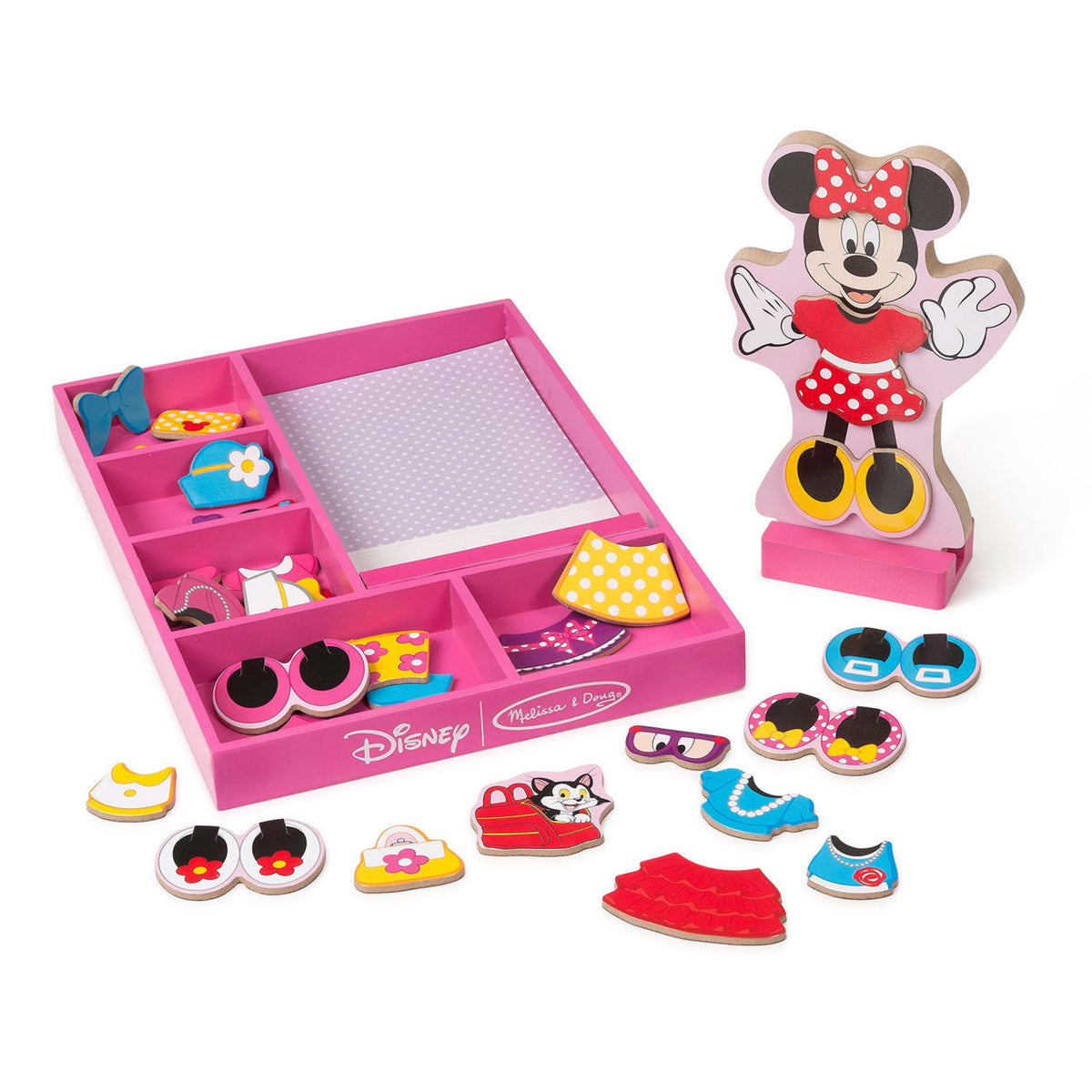 Disney Minnie Wooden Magnetic Dress-Up P0