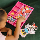 Disney Minnie Wooden Magnetic Dress-Up P0