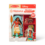 Disney Moana Wooden Magnetic Dress-Up Play Set V5