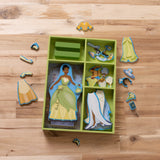 Disney Tiana Wooden Magnetic Dress-Up Play Set K4