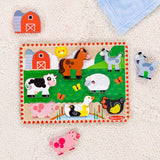 Farm Animals Chunky Puzzle - 8 Pieces Y5