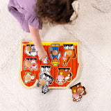 Farm Friends Jumbo Peg Puzzle - 8 Pieces X3
