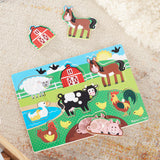 Farm Peg Puzzle - 8 pieces V7