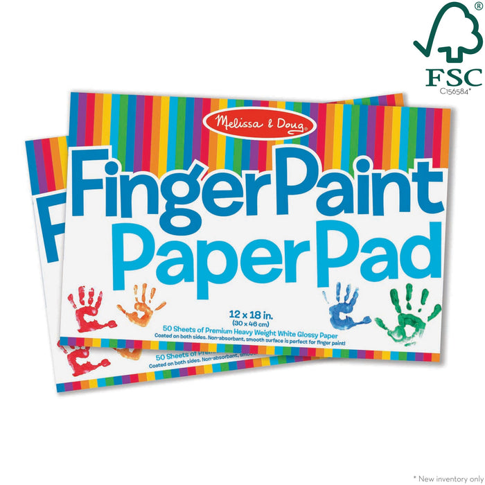 Finger Paint Paper Pad 2-Pack W6