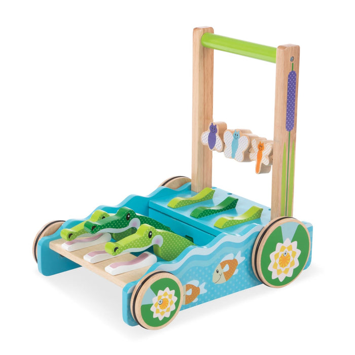 First Play Chomp & Clack Alligator Push Toy R4