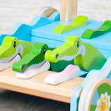 First Play Chomp & Clack Alligator Push Toy R4