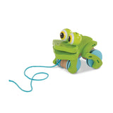 First Play Frolicking Frog Wooden Pull Toy P7