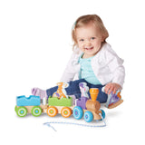 First Play Wooden Rocking Farm Animals Pull Train G2