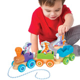 First Play Wooden Rocking Farm Animals Pull Train G2