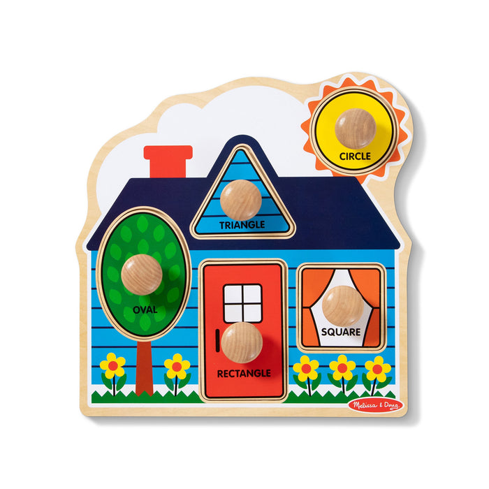First Shapes Jumbo Peg Puzzle - 5 Pieces P4