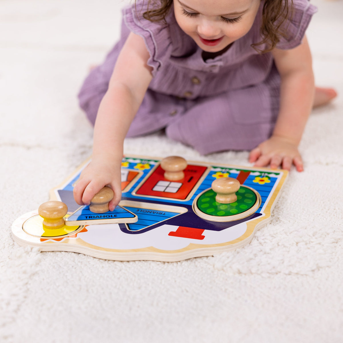 First Shapes Jumbo Peg Puzzle - 5 Pieces P4