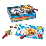 Flip & Serve Pancake Set - Wooden Play Food W3