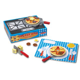 Flip & Serve Pancake Set - Wooden Play Food W3