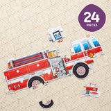 Giant Fire Truck Floor Puzzle - 24 Pieces V1