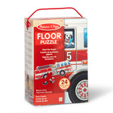 Giant Fire Truck Floor Puzzle - 24 Pieces W1