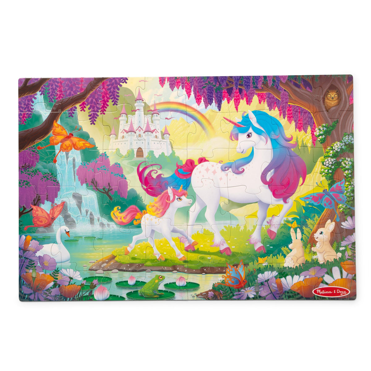 Glow-in-the-Dark Unicorn Floor Puzzle - 48 Pieces Y9
