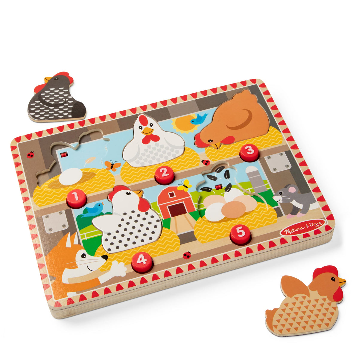 Happy Hens Push to Pop Puzzle T4