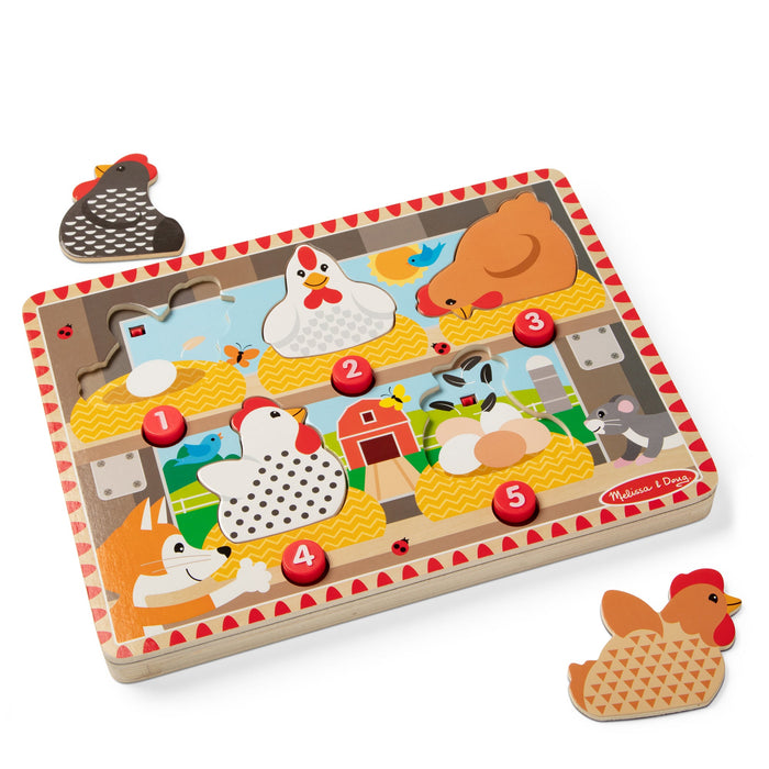 Happy Hens Push to Pop Puzzle T4
