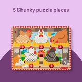 Happy Hens Push to Pop Puzzle T4