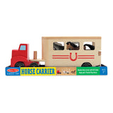 Horse Carrier Wooden Vehicles Play Set O4