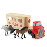 Horse Carrier Wooden Vehicles Play Set O4
