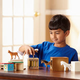 Horse Carrier Wooden Vehicles Play Set O4