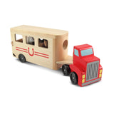 Horse Carrier Wooden Vehicles Play Set O4