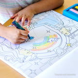 Jumbo 50-Page Kids' Coloring Pad - Horses, Hearts, Flowers, and More P7