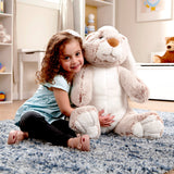 Jumbo Burrow Bunny Stuffed Plush Animal Y1