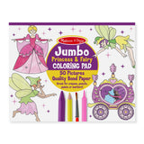 Jumbo Coloring Pad - Princess & Fairy O1