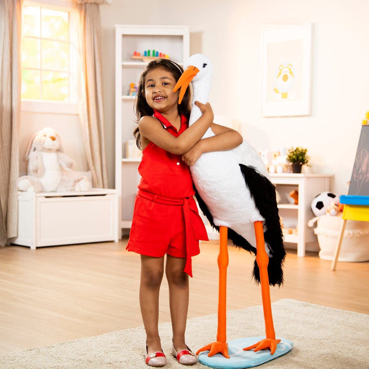 Lifelike Plush Stork V3