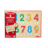 Lift & See Numbers Peg Puzzle - 10 Pieces L1