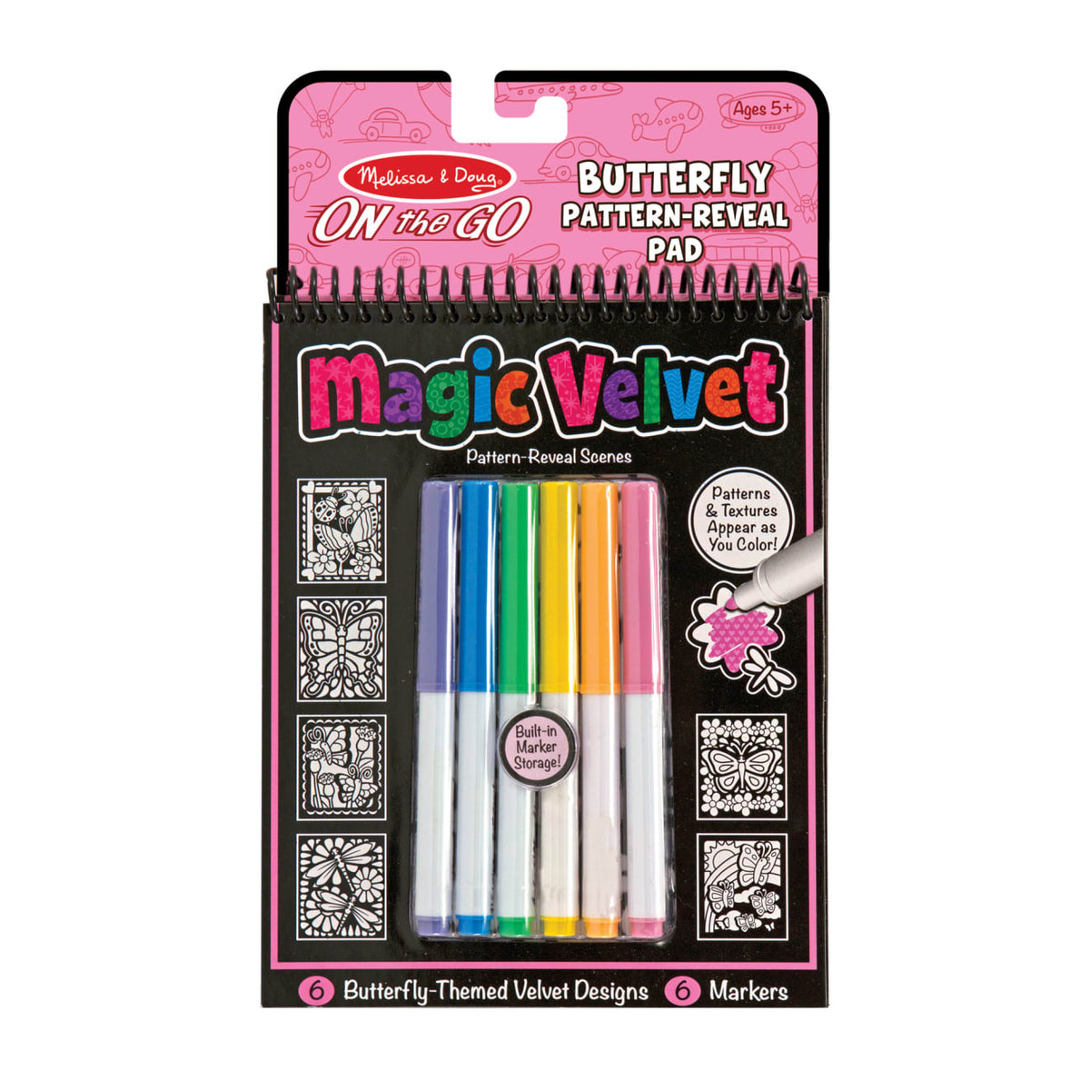 Magic Velvet Butterfly Scenes - On the Go Travel Activity Y7