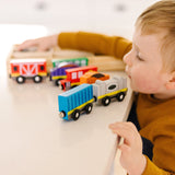 Magnetic Wooden Train Cars E6