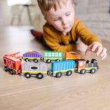 Magnetic Wooden Train Cars E6