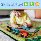Magnetic Wooden Train Cars J7